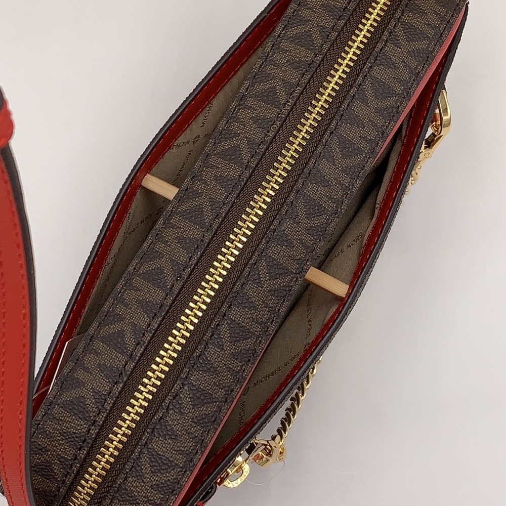 Michael Kors Jet Set Large Logo Crossbody Bag - Picture 14 of 16